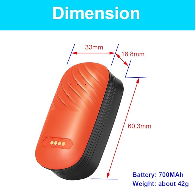 Smart Pet GPS Tracker Collar for Dogs, 4G, Real-Time Position Tracking, GPS Dog Tracker, Activity Monitor, Waterproof, Sound Alarm