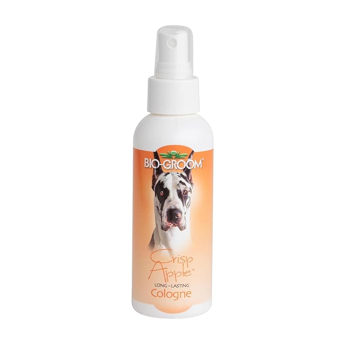 Bio-Groom Crisp Apple Dog Cologne - Deodorizing Spray, Dog Bathing Supplies, Puppy Wash, Cat & Dog Grooming Supplies, Cruelty-Free, Made in USA, Dog Perfume - 4 fl oz 1-Pack