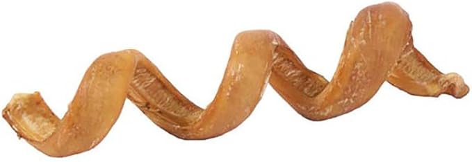 Pawstruck All-Natural 6" Bully Stick Springs for Dogs - Fun Challenging Rawhide Free 100% Beef Single Ingredient Chew Treat Bones - Fully Digestible Low Odor - 10 Pack - Packaging May Vary