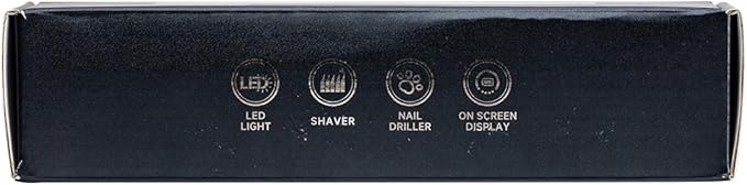 Mcbazel 2 in 1 Pet Micro Precision Trimmer & Nail Grinder, Multifunctional Rechargeable Pet Shaver Hair Nail Trimmer with LED Light for Paws Eyes Ears Face Buttocks for Large/Small Dogs and Cats