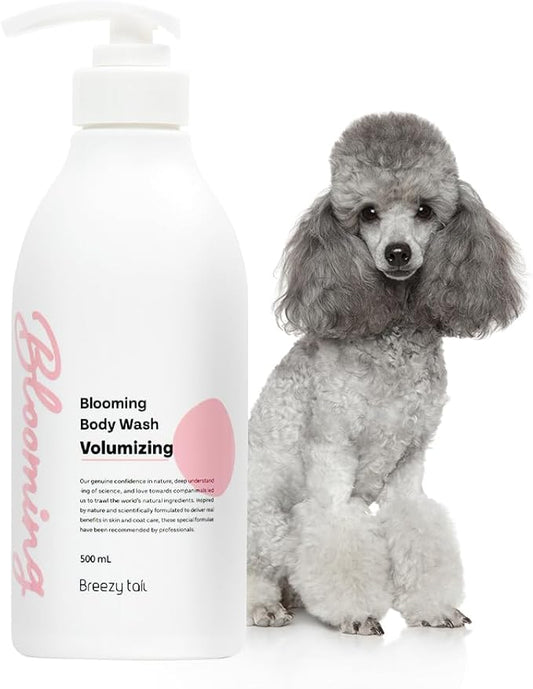 Blooming Volumizing Dog Shampoo, Loved by Top Korean Groomers, Volumizing Formula for a Shiny & Fluffy Coat – Easy Breezy, Professional Care at Home (16.9 fl oz/500ml) (16.9 fl oz)