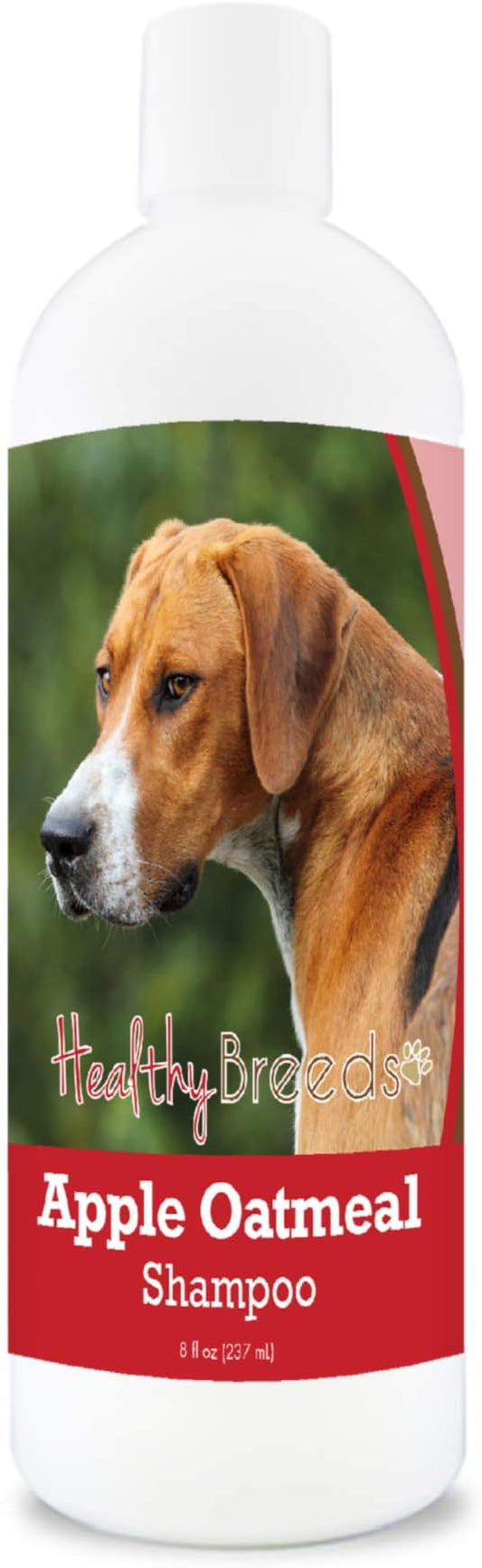 Healthy Breeds English Foxhound Apple Oatmeal Dog Shampoo - All Natural, Tearless & Hypoallergenic Cleanser & Conditioner - Best for Dry, Itchy or Irritated Skin - 8 oz