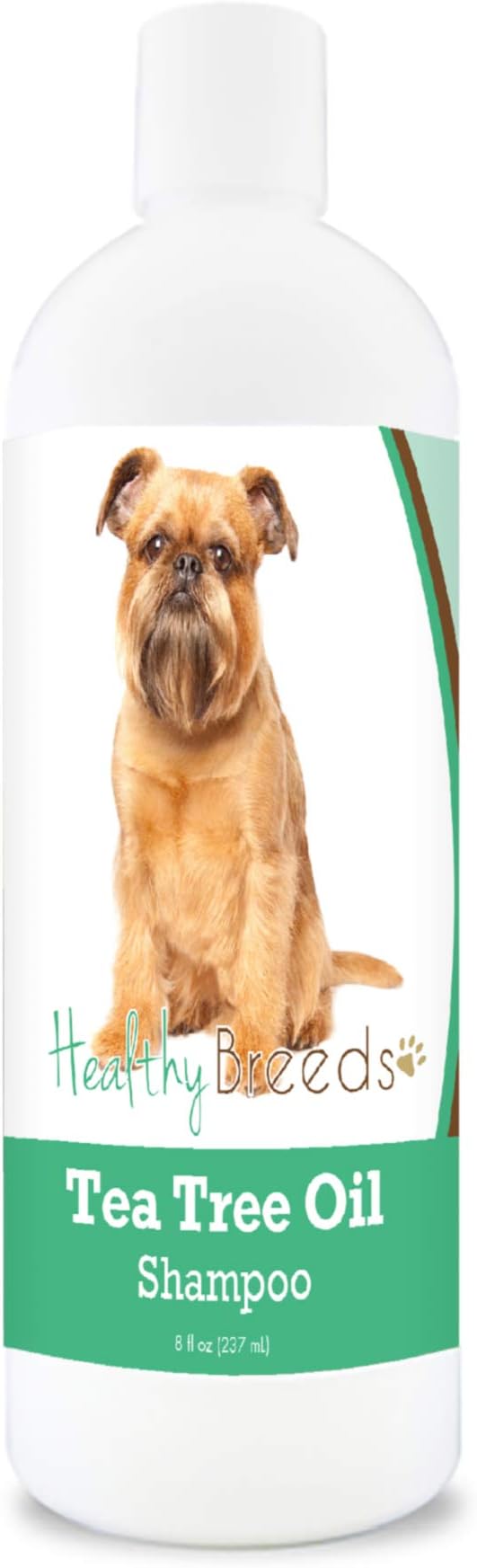 Healthy Breeds Brussels Griffon Tea Tree Oil Shampoo – Formulated for Dry, Irritated Skin – Reduce Dandruff – Wintergreen Scent – 8 oz