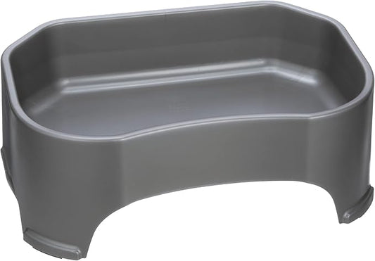 Neater Pet Brands Extra Large Water Bowl for Dogs, Outdoor Dog Water Bowl (2.25 Gallon Extra-Large Capacity), Big Trough Style Food Dish for Indoors or Outside, No Spill Large Dog Bowls, Gunmetal Grey