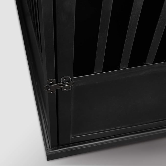 Casual Home Wooden Large Pet Crate, End Table, (Black, 24"W x 36.5"D x 29.25"H)