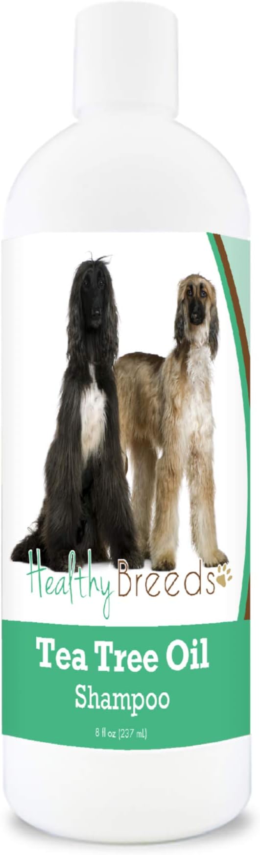 Healthy Breeds Afghan Hound Tea Tree Oil Shampoo – Formulated for Dry, Irritated Skin – Reduce Dandruff – Wintergreen Scent – 8 oz