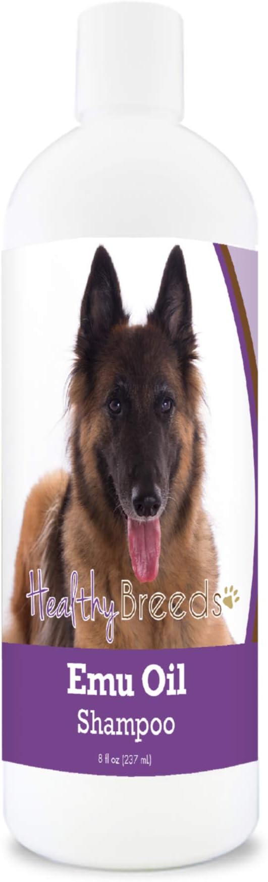 Healthy Breeds Belgian Tervuren Emu Oil Shampoo - Gentle Cleanser That Provides Soothing Relief of Inflammation While Restoring Moisture Balance - Fruity Scent - 8 oz