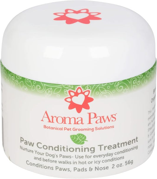 Paw Conditioning Treatment - Dog Paw Moisturizer to Heal and Repair Dry, Cracked, and Damaged Paws and Nose - Paw Soother for Dogs with Organic Shea Butter and Essential Oils - 2oz