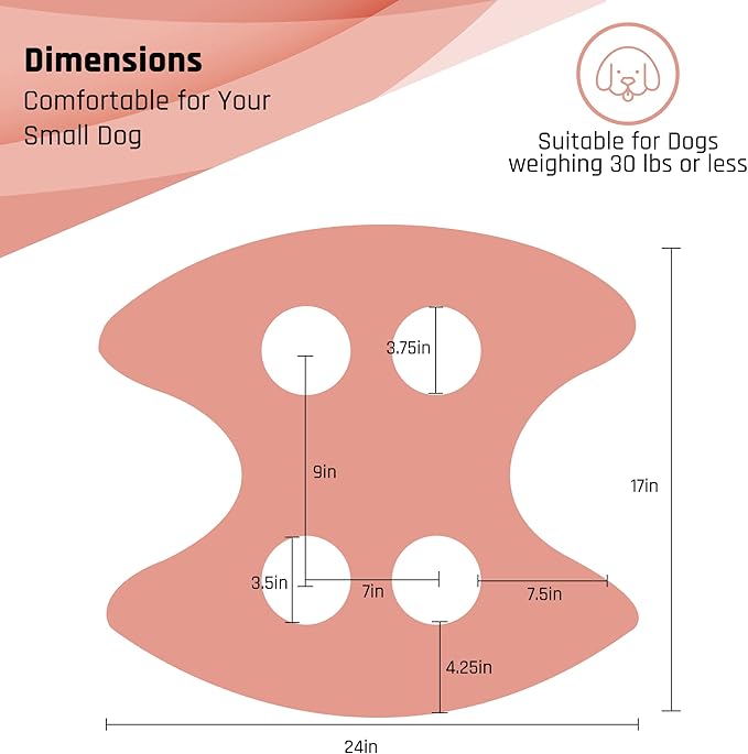 Potens' Pet Dog Grooming Hammock with Security Strap - Grooming Hammock for Small Dogs - Dog Holder for Nail Trimming - Dog Hanging Harness for Nail Trimming (Small)