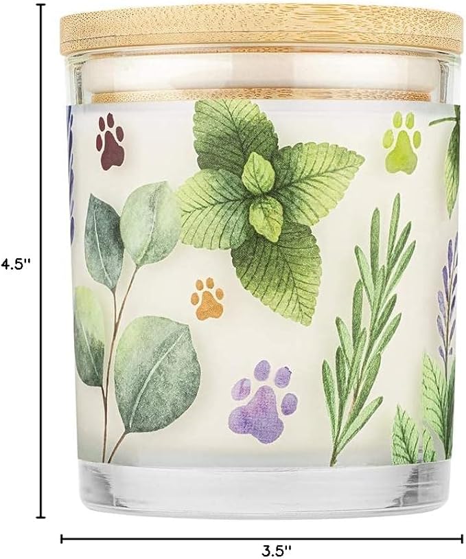 Pet House 9 oz Herb Garden Scented Pet Odor Candle, Clean Burning, Long Lasting, Plant Based Spring, Summer Scented Soy Candles, 60 Hour Burn Time, Pack of 2