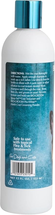 Bio-Groom Extra Body Texturizing Dog Shampoo - Tearless Puppy Shampoo, Dog Bathing Supplies, Cruelty-Free, Cat & Dog Grooming Supplies, Made in USA, Tear-Free Dog Products - 12 fl oz 1-Pack