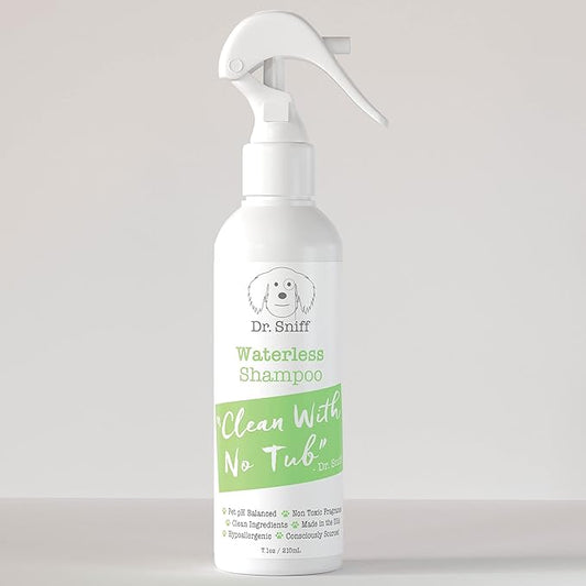 Waterless Pet Shampoo Spray, No Rinse Cleansing Treatment for Dog & Cat Hair, Protects Coat & Moisturizes Skin, Made in The USA, 7.1 Oz