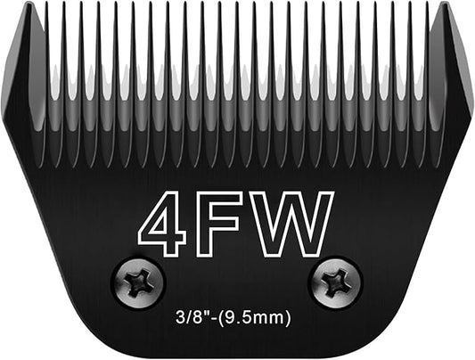 4FW Wide Blades for Dog Grooming Blades Compatible with Andis Dog Clippers Blades,Dog Clipper Blades Compatible with Oster A5,Wahl km10 Dog Clippers for Horse Dog Cat Animals