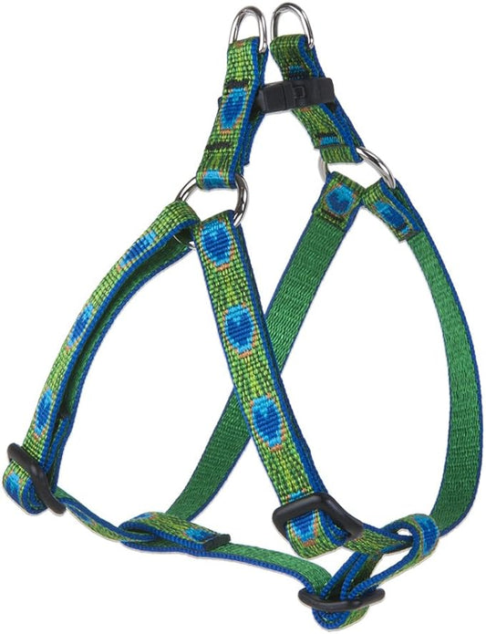 LupinePet Originals 1/2" Tail Feathers 10-13" Step In Harness for Extra Small Dogs
