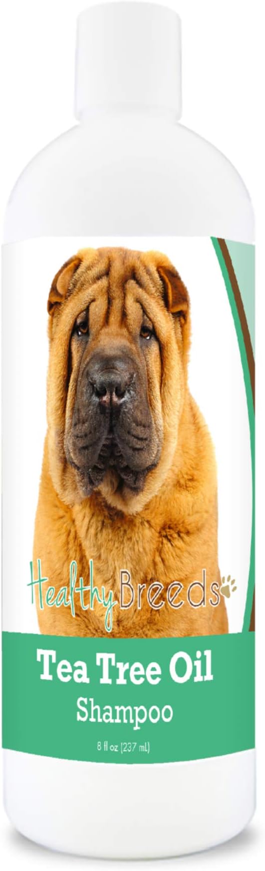 Healthy Breeds Chinese Shar Pei Tea Tree Oil Shampoo – Formulated for Dry, Irritated Skin – Reduce Dandruff – Wintergreen Scent – 8 oz
