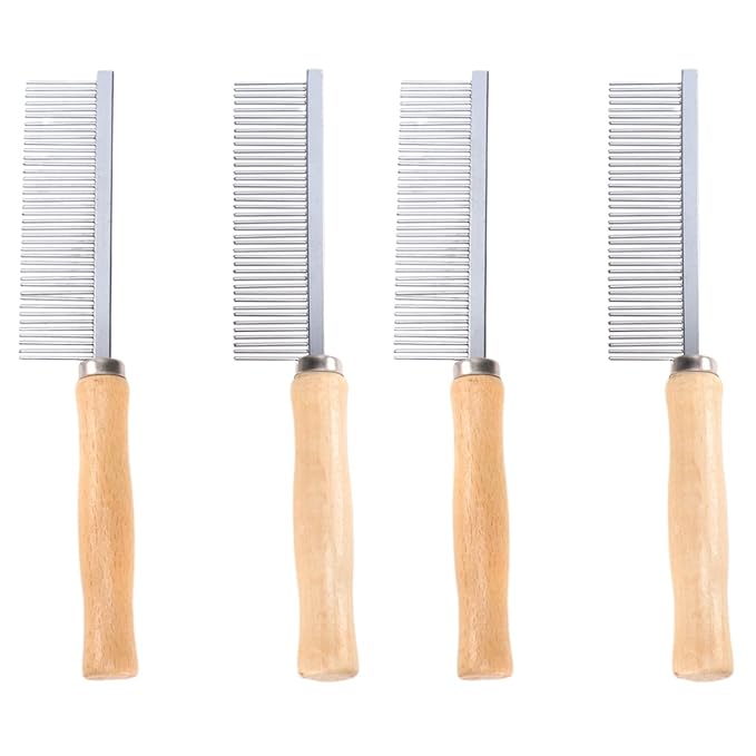 4 Pcs Pet Cleaning Comb Dog Hair Comb Pet Grooming Tool Dog Comb Dog Grooming Comb