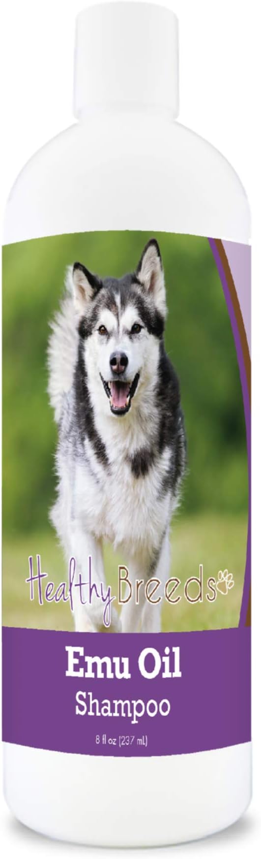 Healthy Breeds Alaskan Malamute Emu Oil Shampoo - Gentle Cleanser That Provides Soothing Relief of Inflammation While Restoring Moisture Balance - Fruity Scent - 8 oz