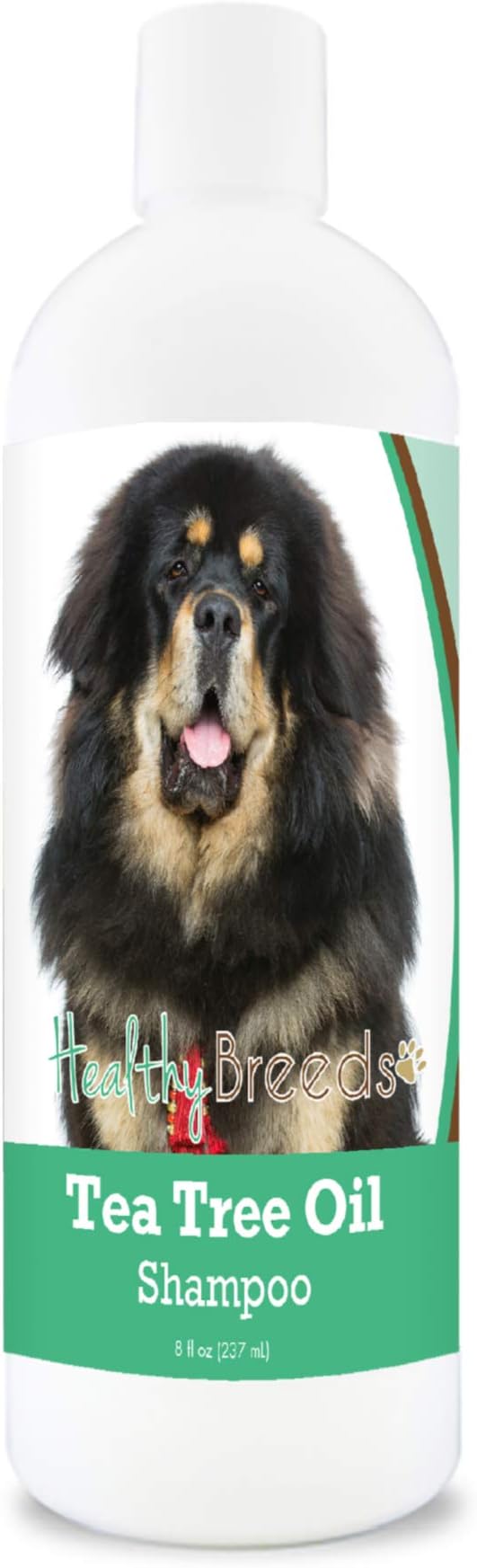 Healthy Breeds Tibetan Mastiff Tea Tree Oil Shampoo – Formulated for Dry, Irritated Skin – Reduce Dandruff – Wintergreen Scent – 8 oz