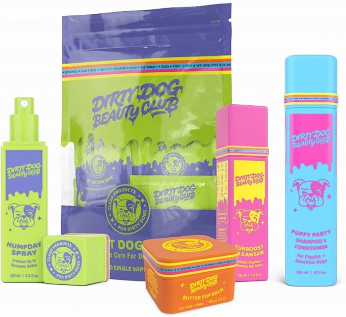 Dirty Dog Beauty Club Puppy Party Shampoo Top Dog Bundle: Best in Show Products from DDBC - Vegan, Non Toxic, Vet Formulated, Made in The USA