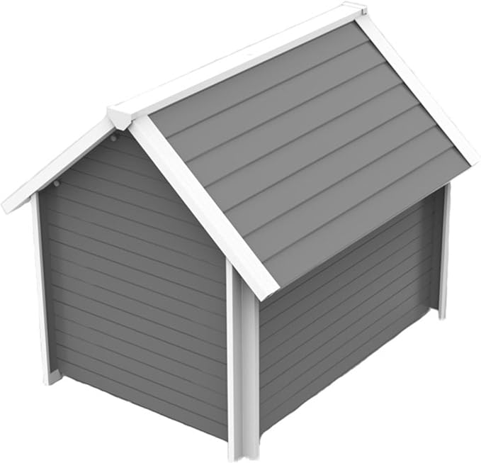 New Age Pet ECOFLEX Outdoor X-Large Bunk Style Dog House for Up to 100lbs Pets | 10 Year Manufacturer Warranty | Weatherproof Roof & Elevated Floor | Easy-to-Assemble & Clean