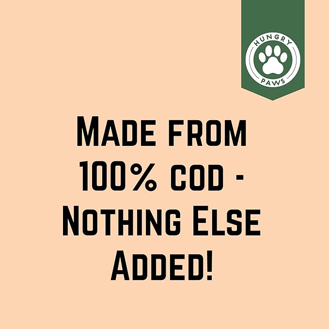 Cod Fish Wafer Single Ingredient Dog Treat - The Perfect Single Ingredient Omega-3 Rich Snack Dog Food for a Healthy and Active Lifestyle