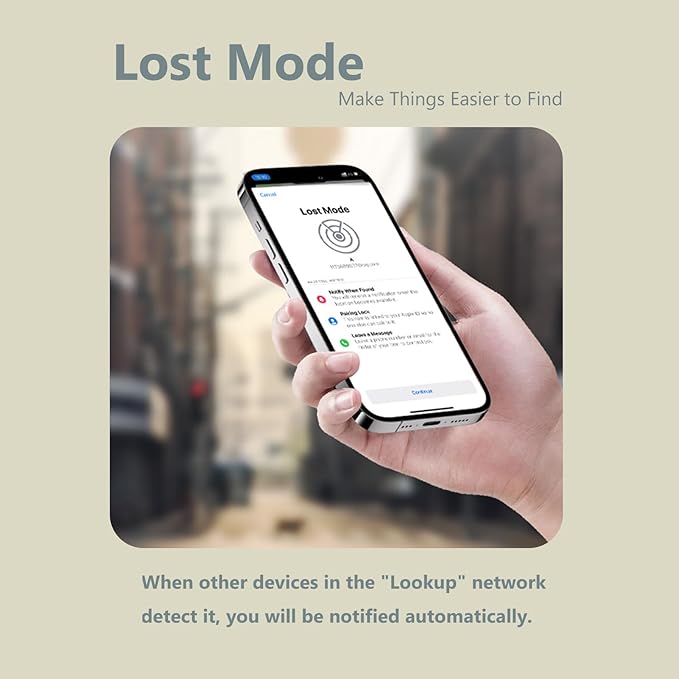 Silicone Bell Cat Tracker, Locator for Pets Only iOS, Kitty Location Tracking Collar, Works Worldwide with Any Collar, No Other Fees, Huthur Tag