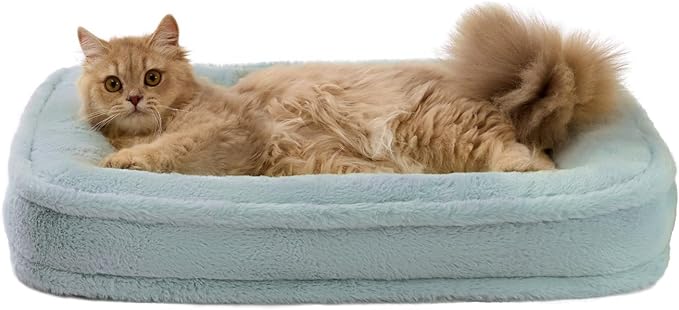 BALANCE Small Dog Bed, Orthopedic Dog Bed, Waterproof Pet Bed with Removable and Washable Cover, Pet Couch Dog Soft Sofa Bed with Nonskid Bottom