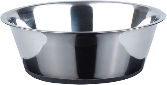 PEGGY11 Deep Stainless Steel Anti-Slip Dog Bowls - Single Pack, 8 Cups