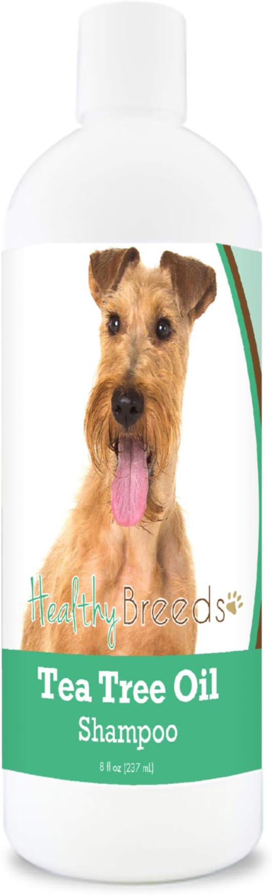 Healthy Breeds Irish Terrier Tea Tree Oil Shampoo – Formulated for Dry, Irritated Skin – Reduce Dandruff – Wintergreen Scent – 8 oz