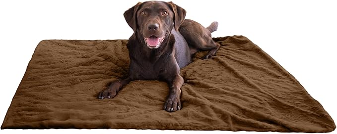 Best Friends by Sheri Calming Lux Dog Blanket, Dark Brown, 40" x 50"