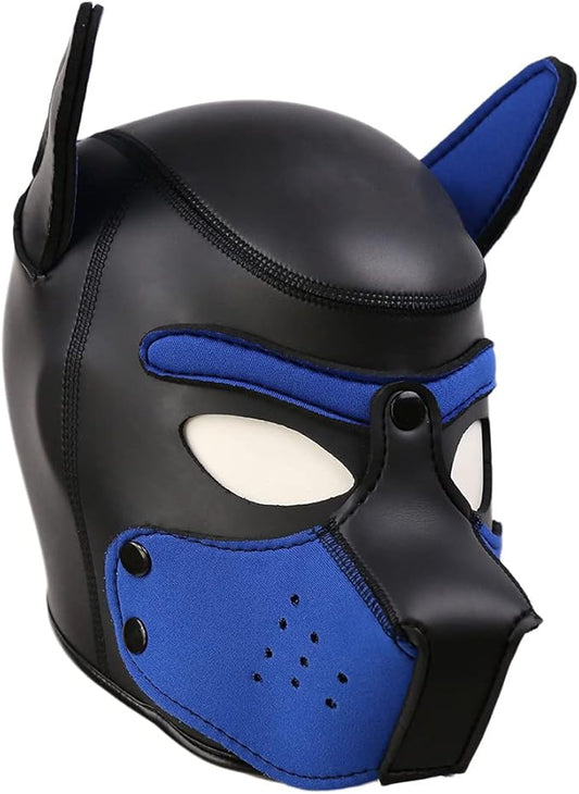 Neoprene Puppy Hood Camo Full Face Mask Cosplay Costume Dog Head Masks
