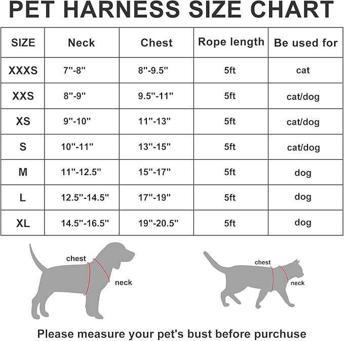 AMTOR Small Dog Harness with Leash Set, No Escape Easy Walk Puppy Harnesses for Training Walking, Step-in Reflective Soft Dogs Vest for XS S Medium Extra-Small Large Sized Dog(Red)