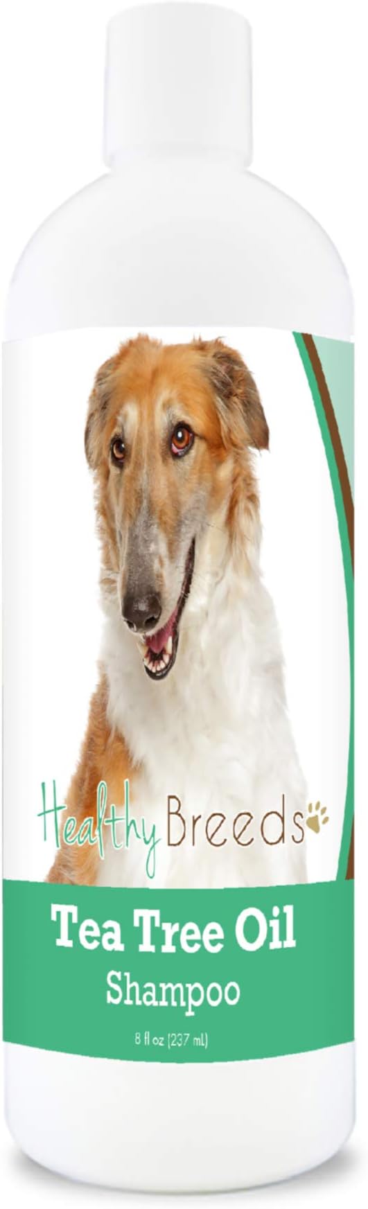 Healthy Breeds Borzois Tea Tree Oil Shampoo – Formulated for Dry, Irritated Skin – Reduce Dandruff – Wintergreen Scent – 8 oz