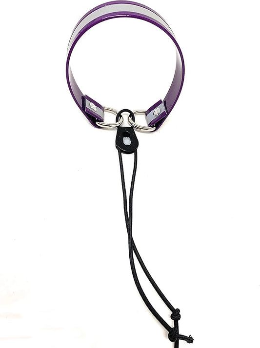 Sparky Pet Co - Surefit ECollar Replacement Strap - Bungee Dog Collar Waterproof -Adjustable -Secure Nexus Wheel Lock-for Electronic Training & Invisible Fence Systems -3/4" (Reflective Purple)