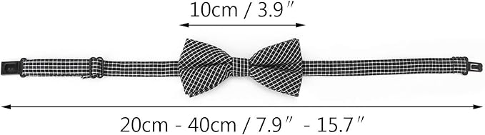 Segarty Puppy Bow Ties, 10 PCS Dog Bowtie Collar Bulk Holiday Cat Collar Grooming Bows for Pet Photography Festival Party Neck Wear Gift, Cute and Plaid Patterned