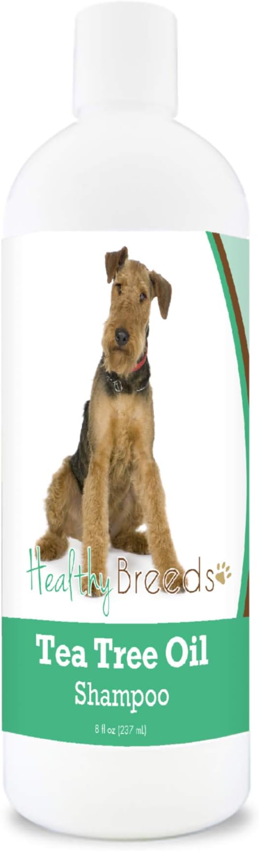 Healthy Breeds Airedale Terrier Tea Tree Oil Shampoo – Formulated for Dry, Irritated Skin – Reduce Dandruff – Wintergreen Scent – 8 oz