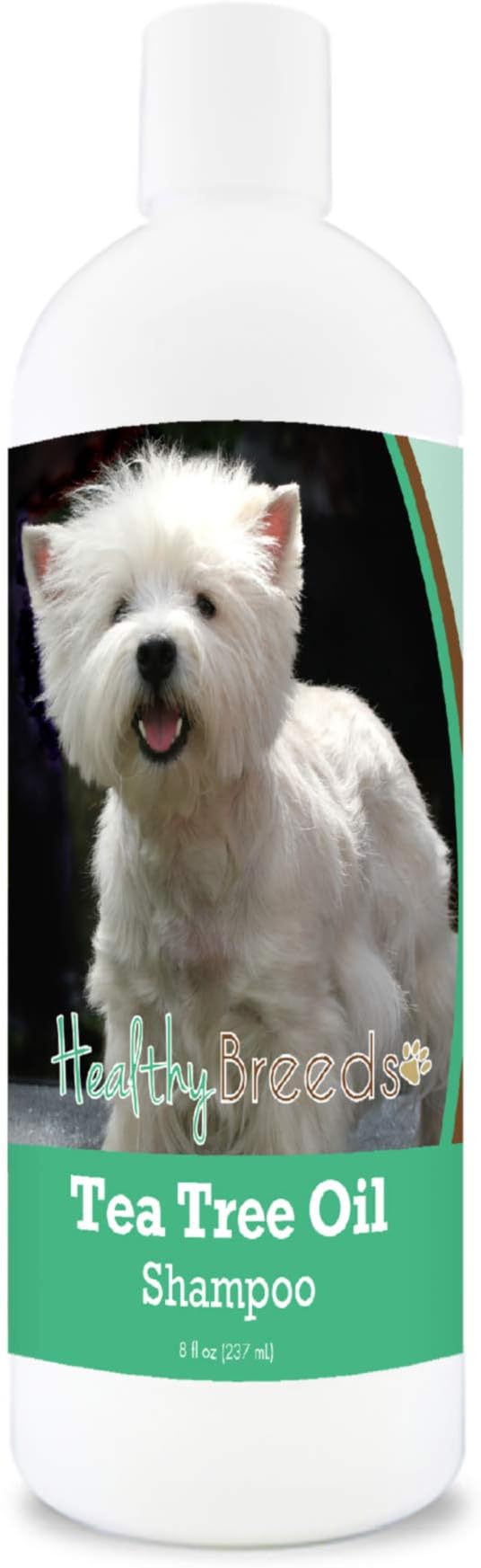 Healthy Breeds West Highland White Terrier Tea Tree Oil Shampoo – Formulated for Dry, Irritated Skin – Reduce Dandruff – Wintergreen Scent – 8 oz