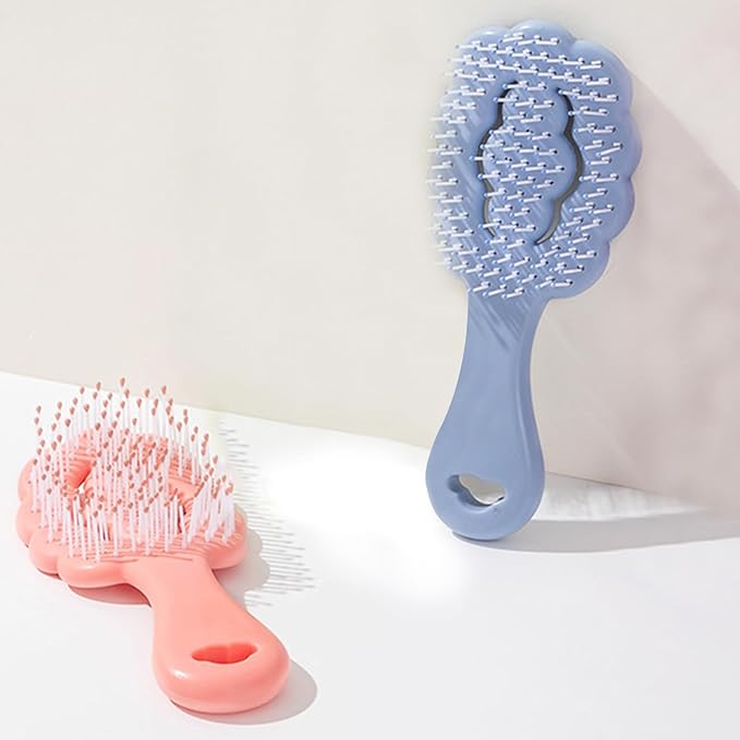 Cloud Shape Small Dog Grooming Brush 2 Pcs Puppy Brush for Small Dogs Suitable for Yorkshire Terrier Shih Tzu Maltese(Blue,Pink)