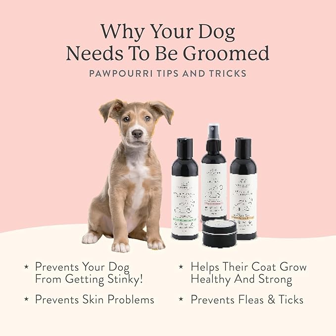 Pet Grooming Kit (Shampoo, Conditioner, Paw Butter, Cologne)