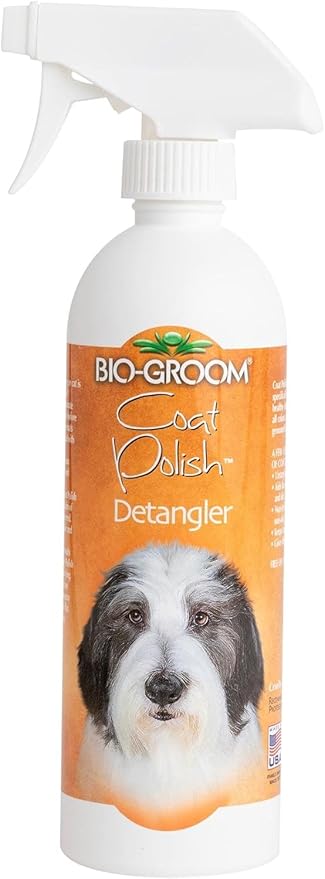Bio-Groom Coat Polish Dog Spray – Scented Dog Bathing Supplies, Puppy Wash, Cat & Dog Grooming Supplies for Sensitive Skin, Cruelty-Free, Made in USA, Tearless Dog Products – 16 fl oz 1-Pack
