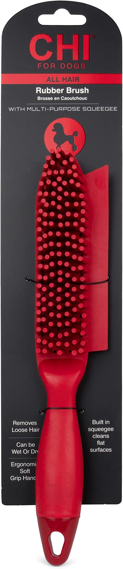 CHI For Dogs Rubber Fur Accumulator Dog Brush; Fur Remover, Lint Remover, Pet Hair Removing Tool