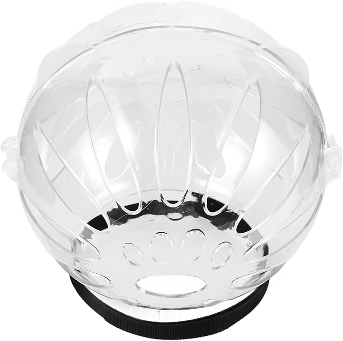 Breathable Cat Helmet - Transparent Protective Muzzle for Grooming, Nail Clipping & Preventing Biting, Adjustable Size for Kittens & Cats