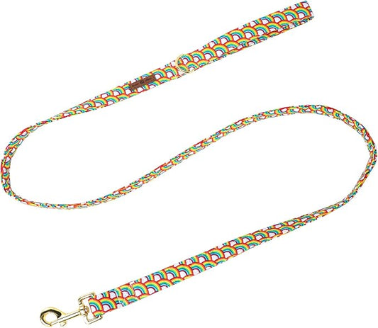 Lionet Paws Rainbow LGBT Pride Dog Leash Matching Dog Collar for Small Medium Large Dog