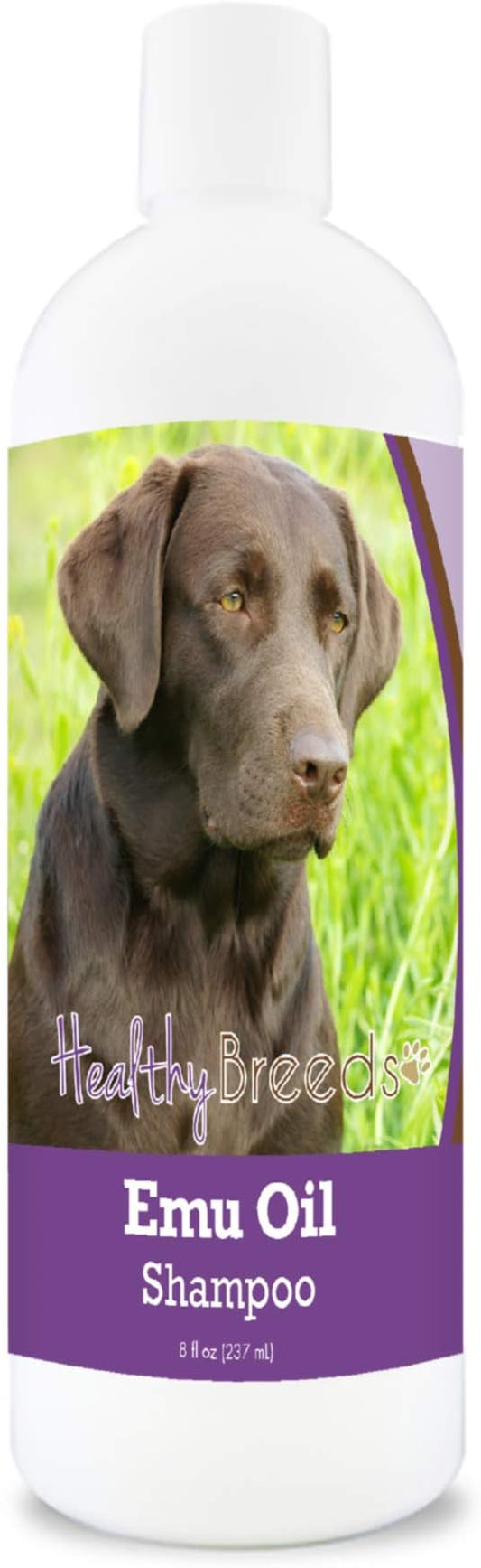 Healthy Breeds Labrador Retriever Emu Oil Shampoo - Gentle Cleanser That Provides Soothing Relief of Inflammation While Restoring Moisture Balance - Fruity Scent - 8 oz