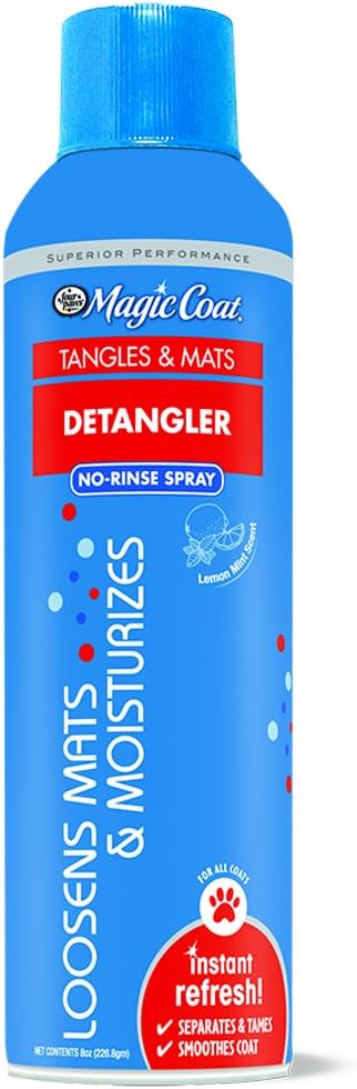 Four Paws Magic Coat Dentangler Spray for Dogs, 8 oz