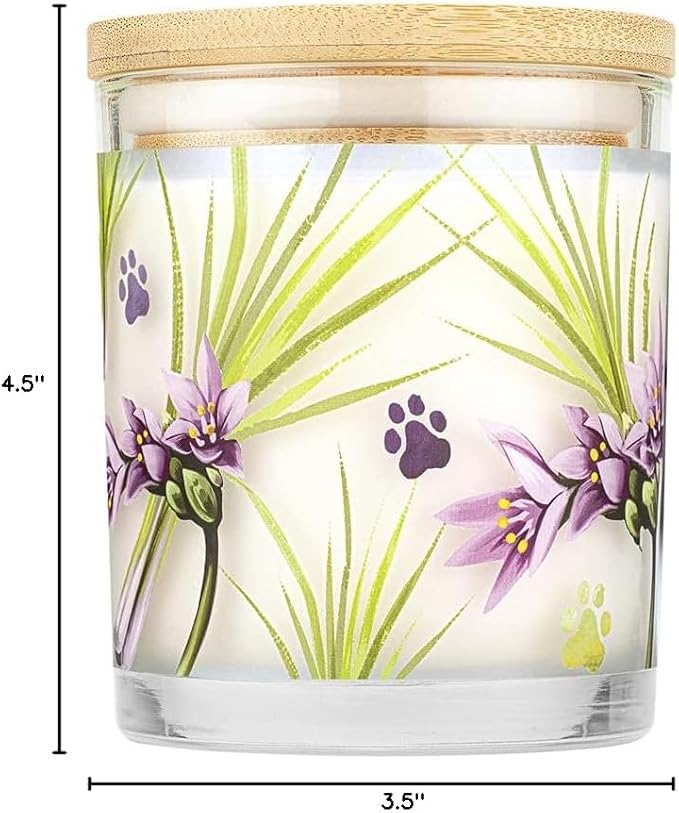 Pet House 9 oz Lemongrass Scented Pet Odor Candle, Clean Burning, Long Lasting, Plant Based Spring, Summer Scented Soy Candles, 60 Hour Burn Time, Pack of 2
