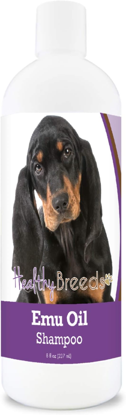 Healthy Breeds Black and Tan Coonhound Emu Oil Shampoo - Gentle Cleanser That Provides Soothing Relief of Inflammation While Restoring Moisture Balance - Fruity Scent - 8 oz
