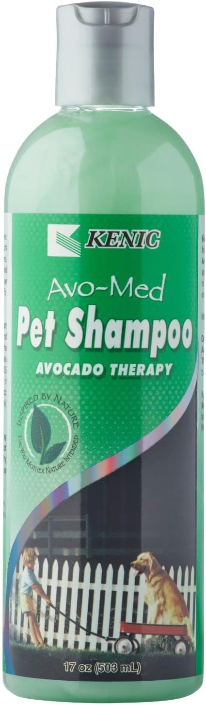 Kenic Ultra Nourishing Avo-Med Pet Shampoo, Made in USA with Naturally Derived Ingredients, Soap & Paraben Free, pH Balanced