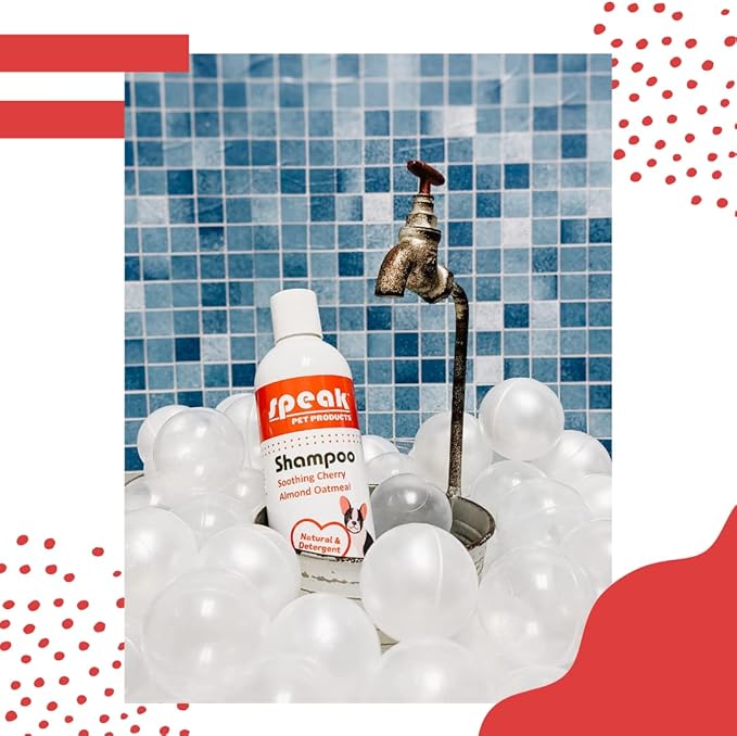 Natural Dog Shampoo with Pump, Soothing Cherry Almond Oatmeal, 1 Gallon