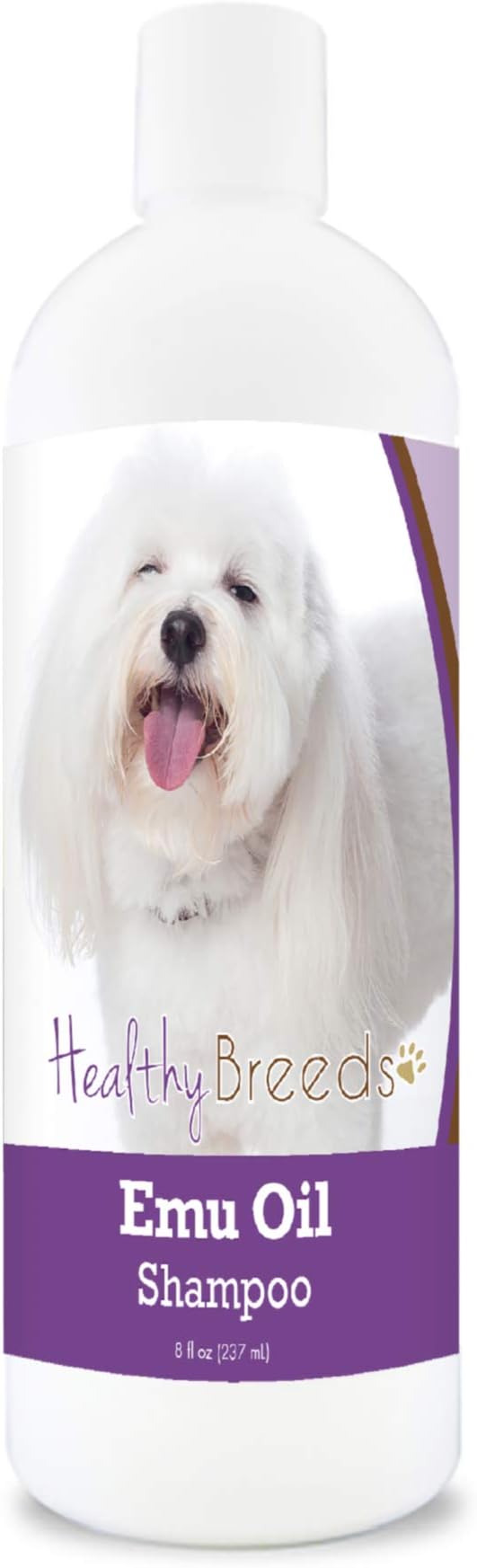 Healthy Breeds Coton de Tulear Emu Oil Shampoo - Gentle Cleanser That Provides Soothing Relief of Inflammation While Restoring Moisture Balance - Fruity Scent - 8 oz